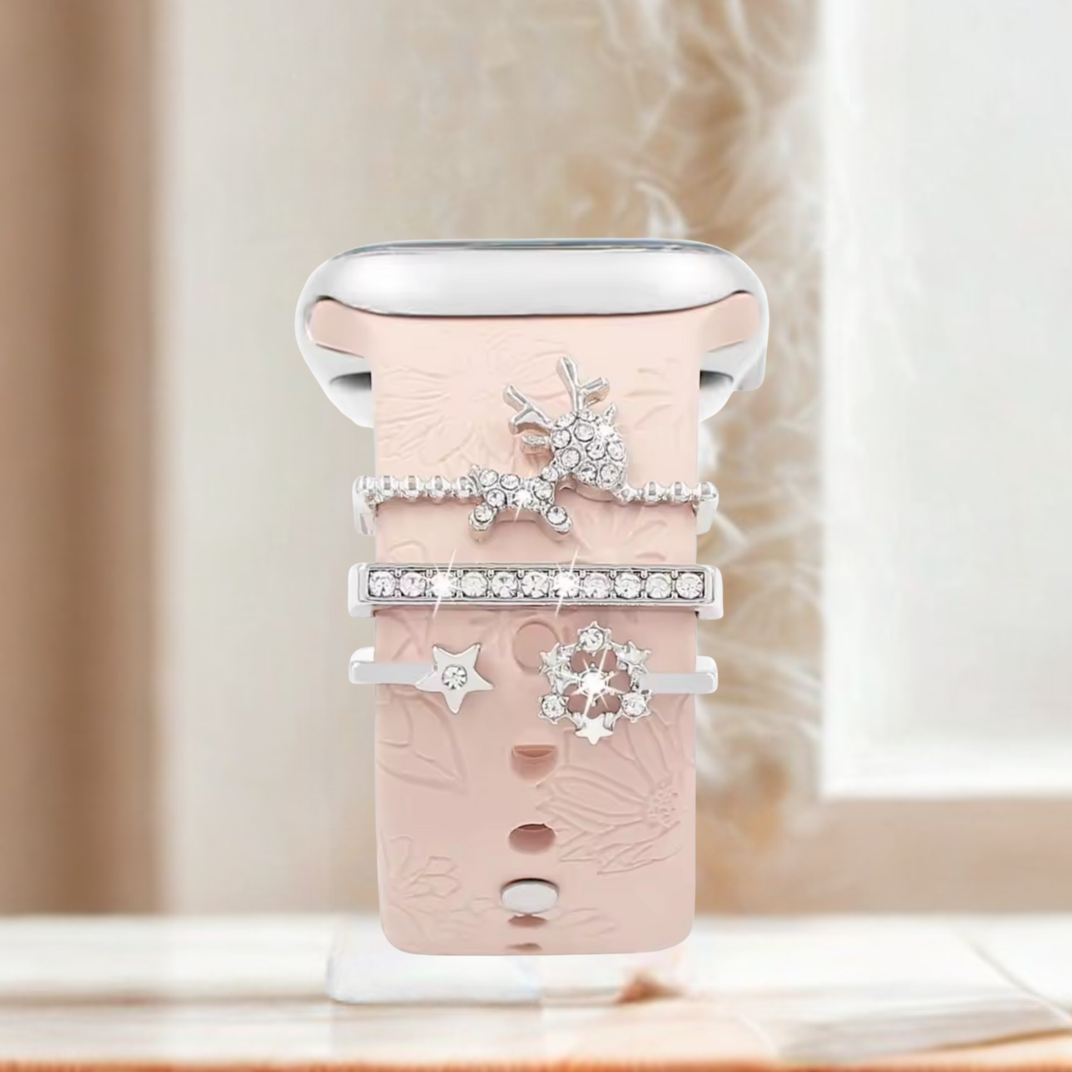 Watch Charms Christmas Collection -Silver Reindeer