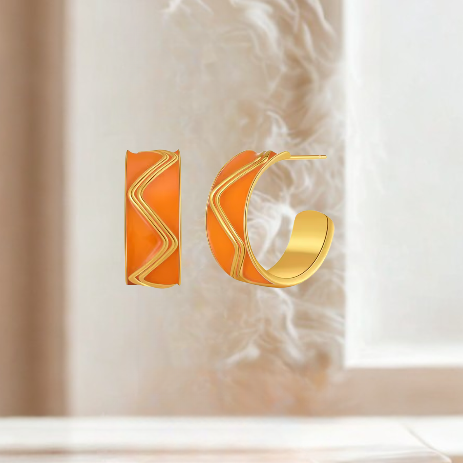 Geometric Zigzag Earrings