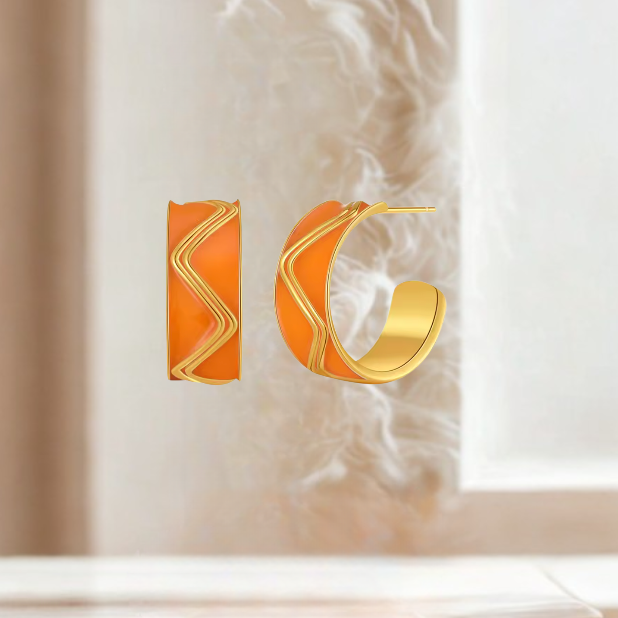 Geometric Zigzag Earrings