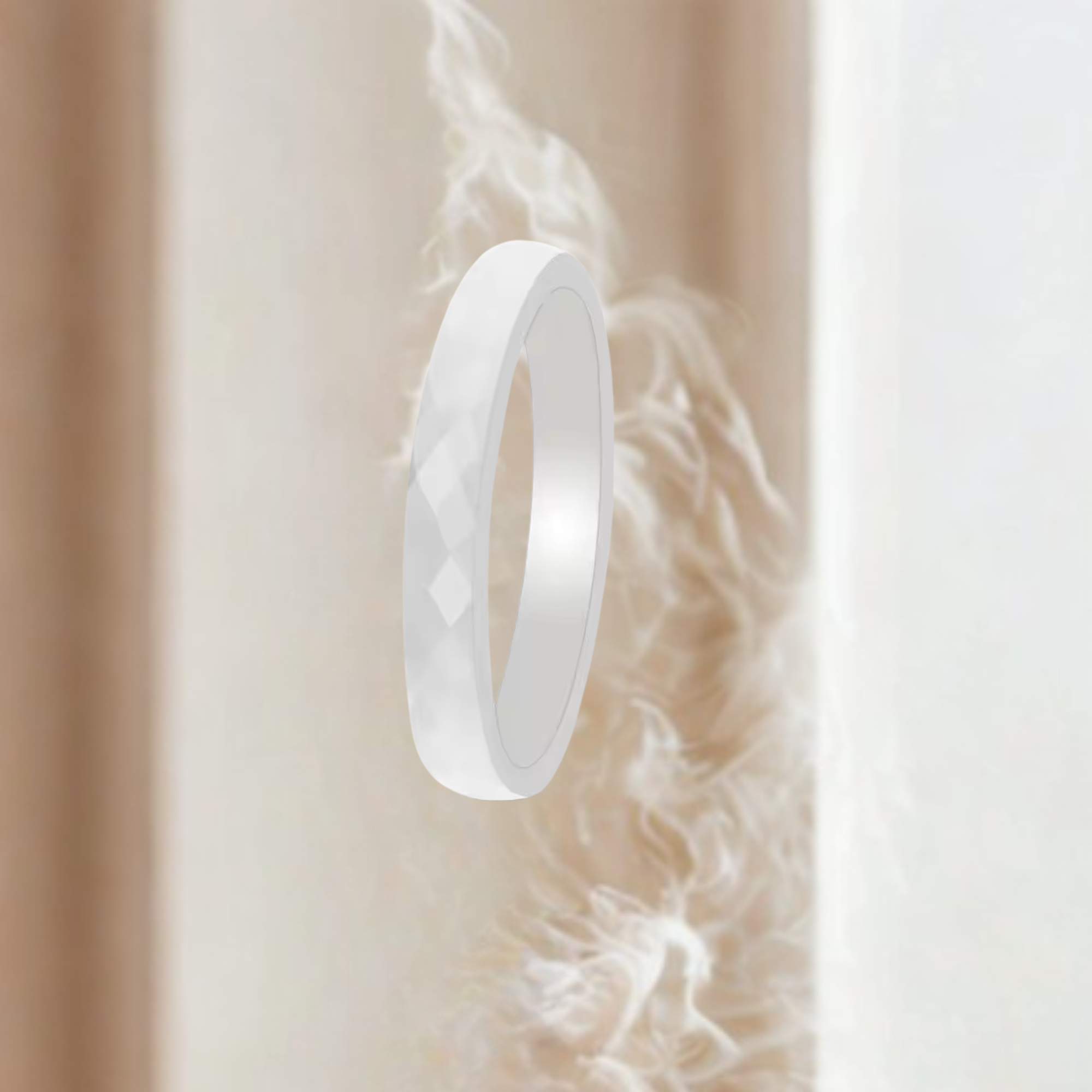 Acrylic Ring (white size 9)