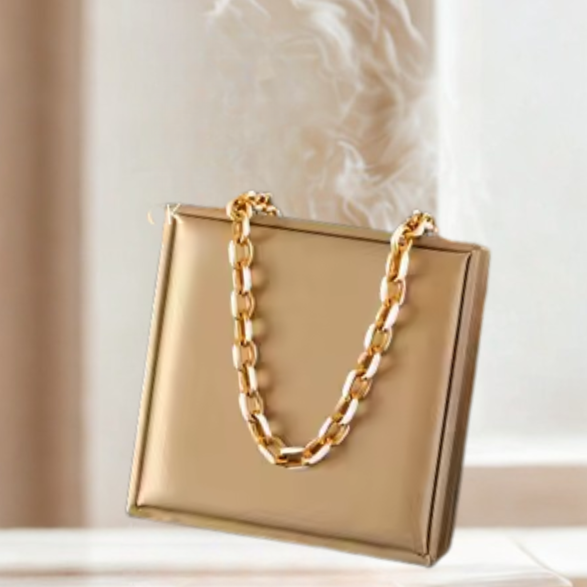 Chain Necklace (gold-white)