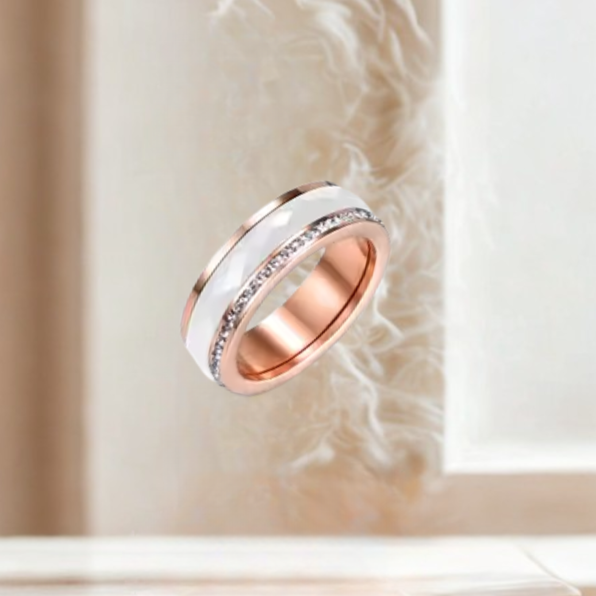 Serenity Ring (rose gold-white size 7)
