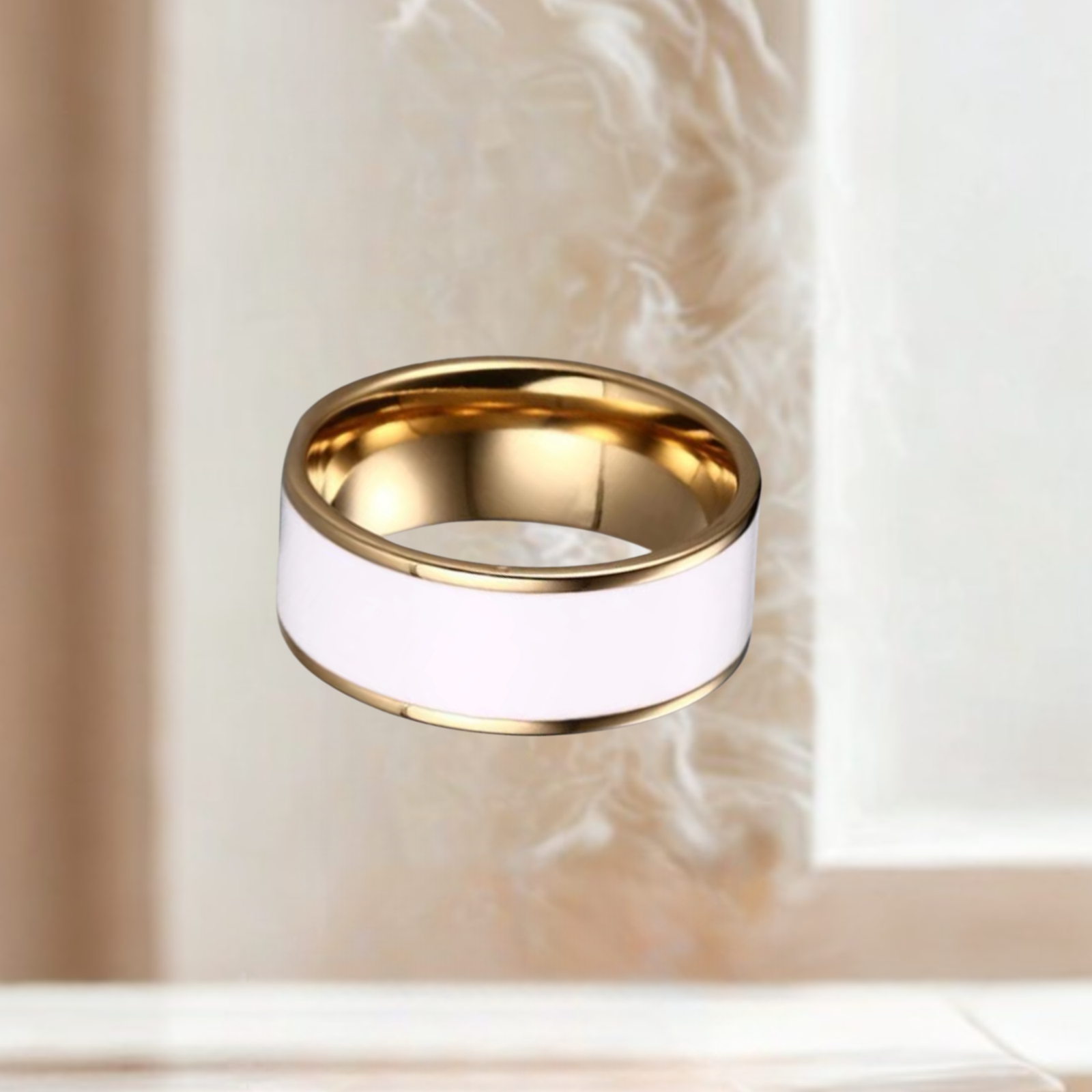 Classic Thick Ring (gold-white size 10)