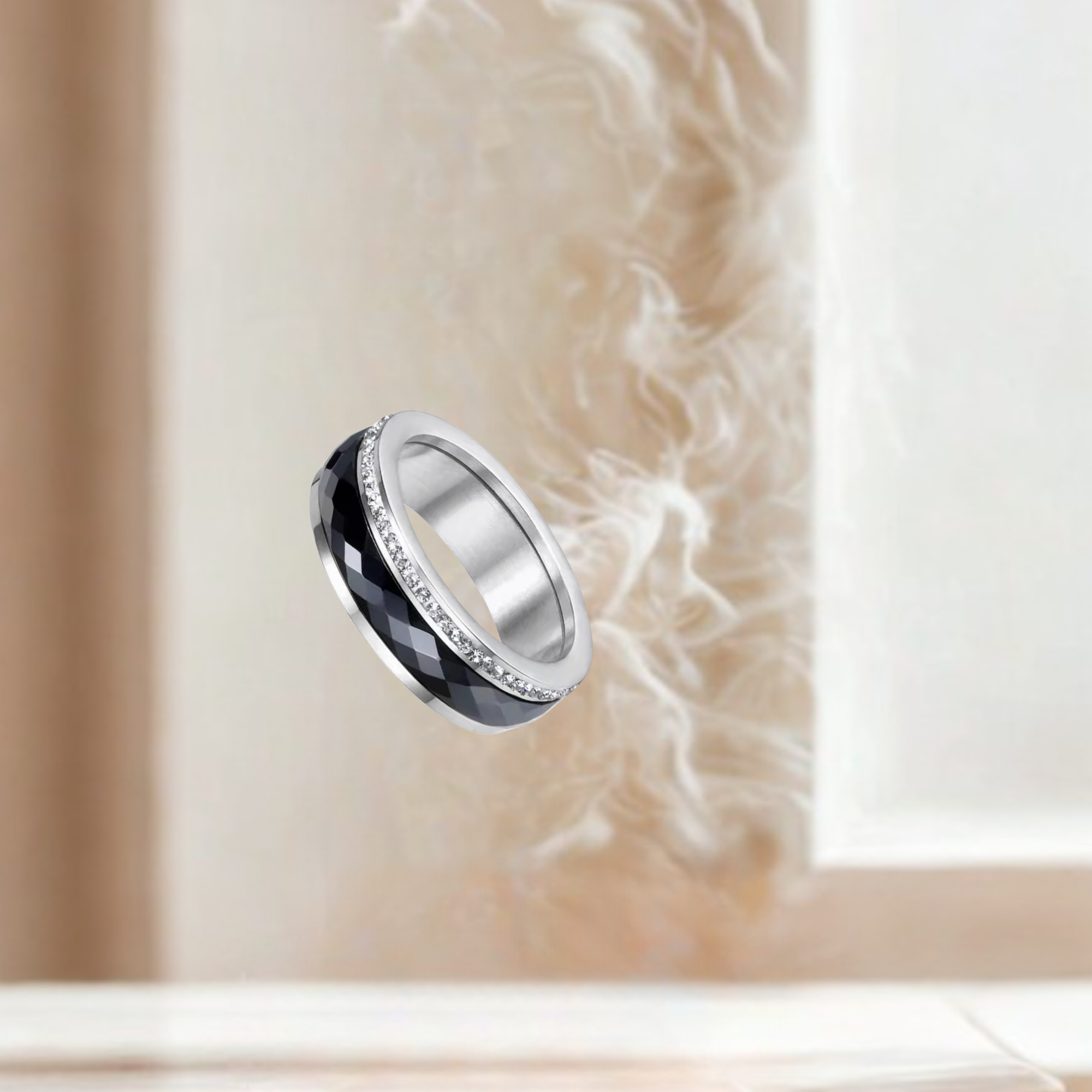 Serenity Ring (silver-black size 9)