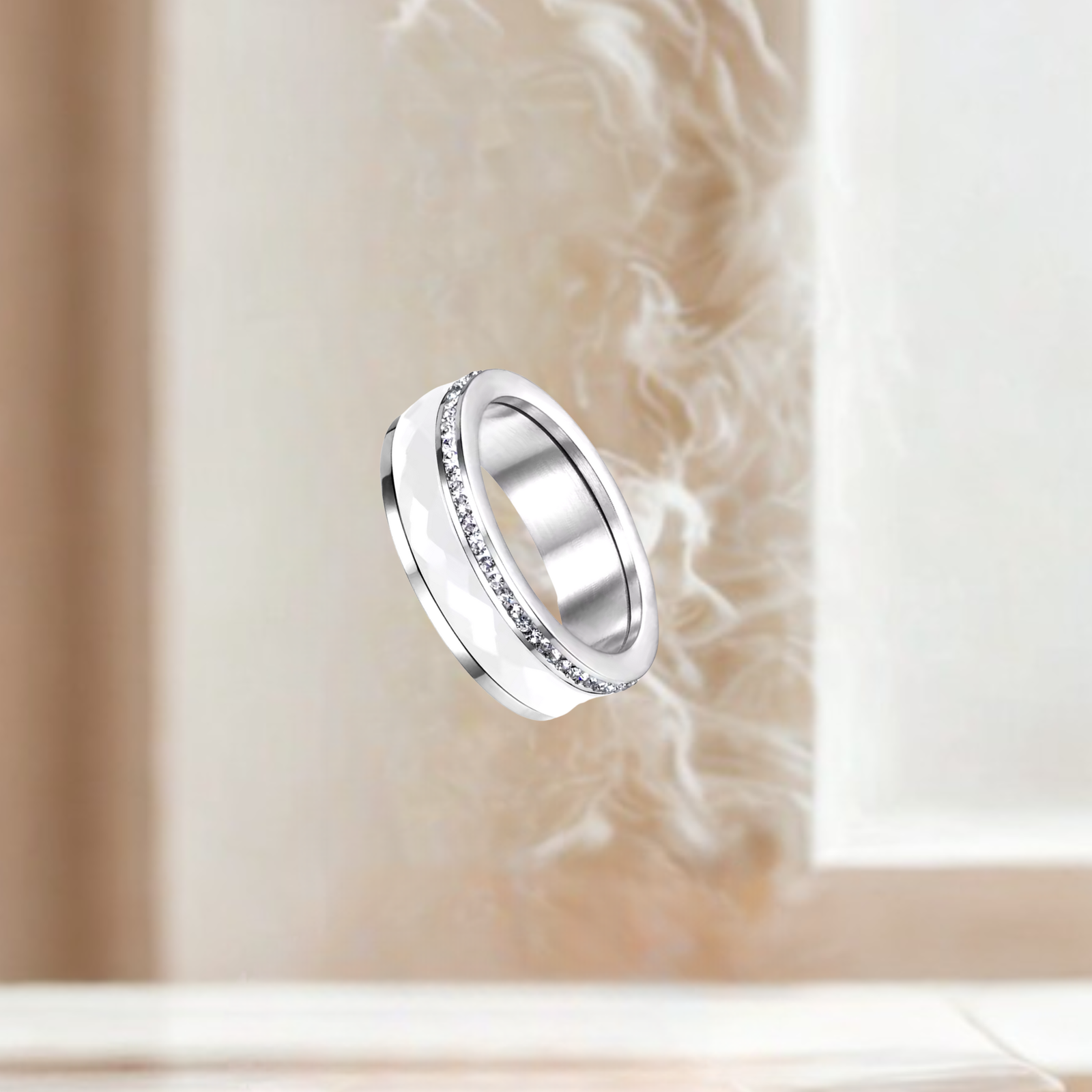 Classic Thick Ring (silver-white size 10)