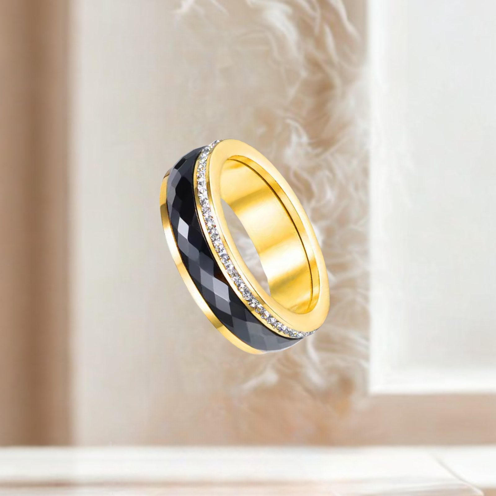 Serenity Ring (gold-black size 8)