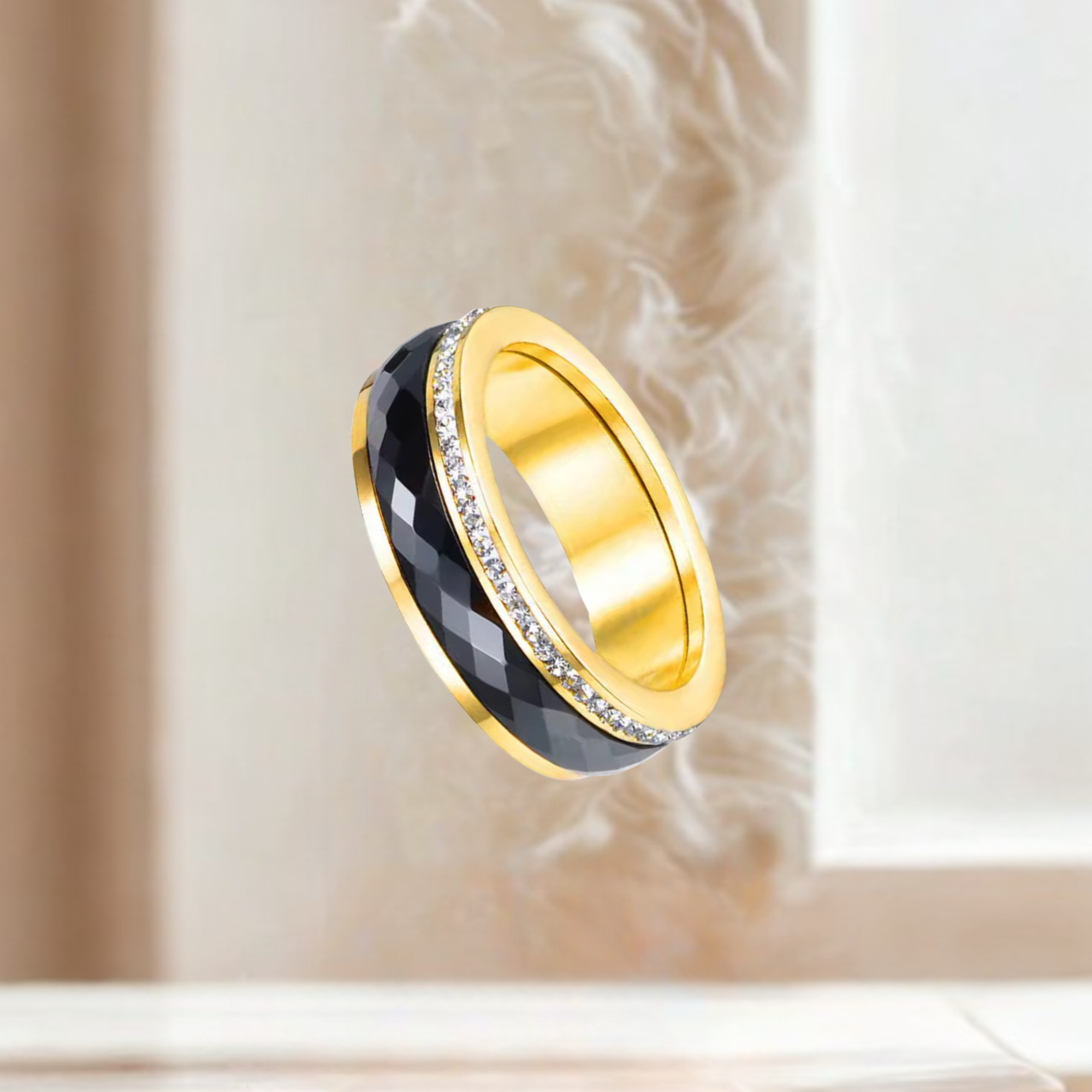 Serenity Ring (gold-black size 8)