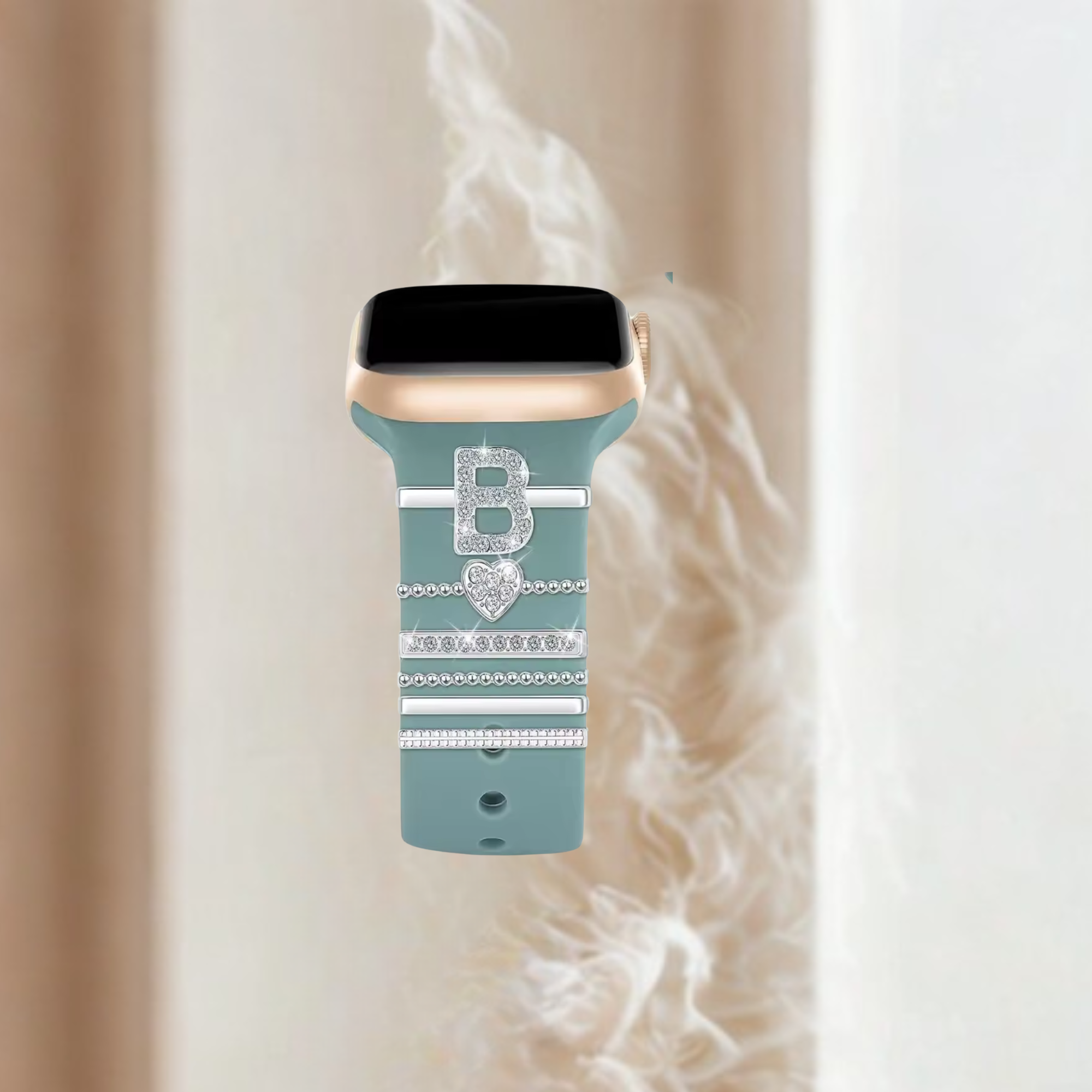 B watch charms silver