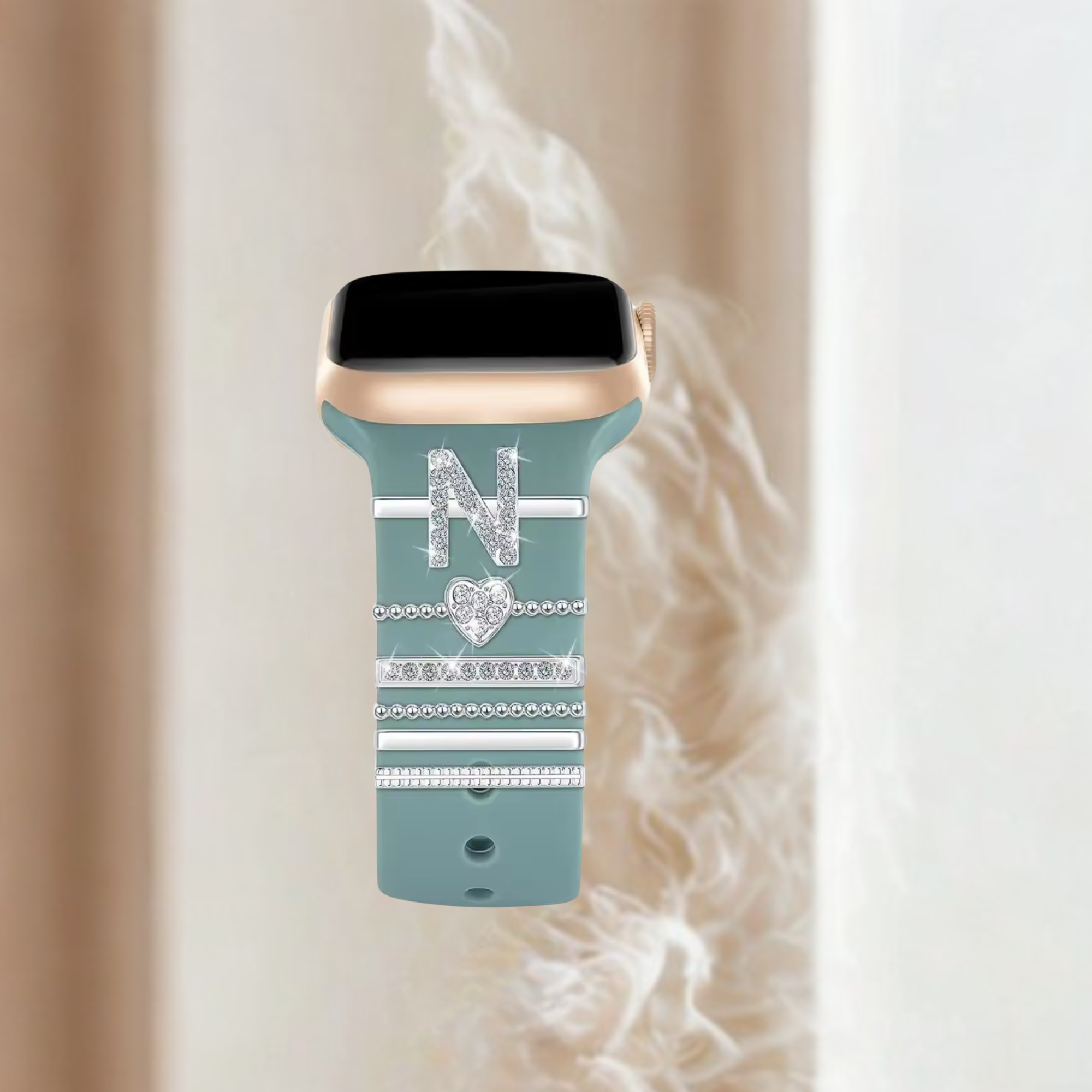 N watch charms silver