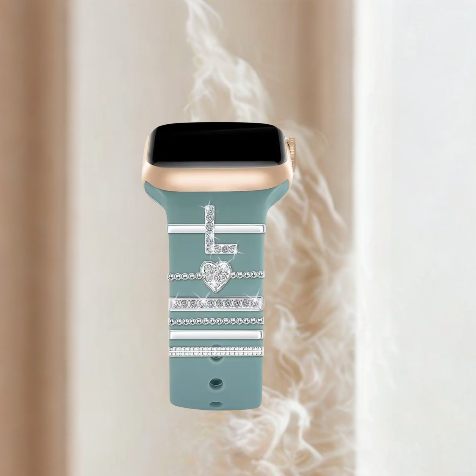 L watch charms silver