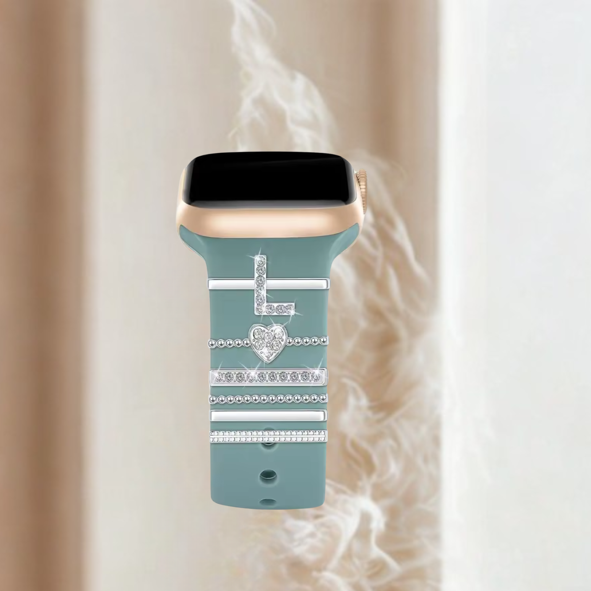 L watch charms silver