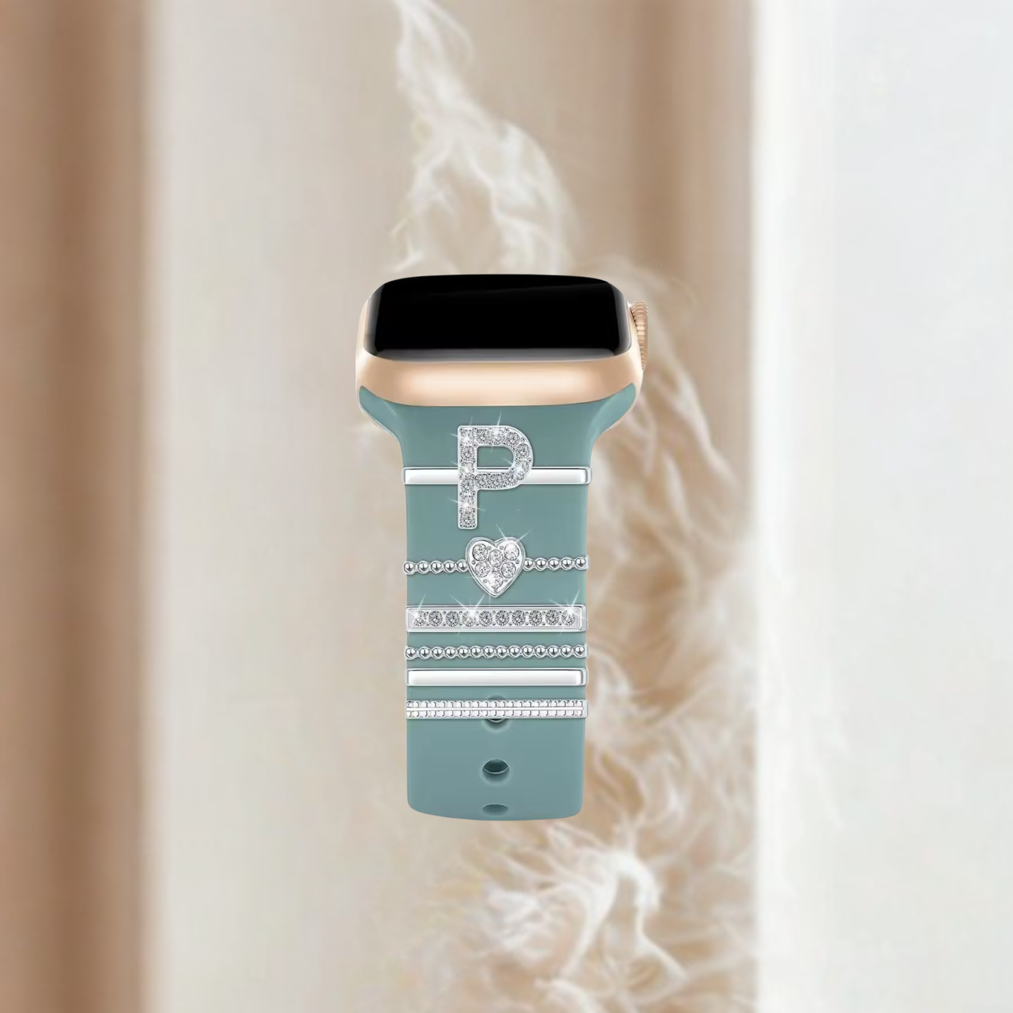 P watch charms silver