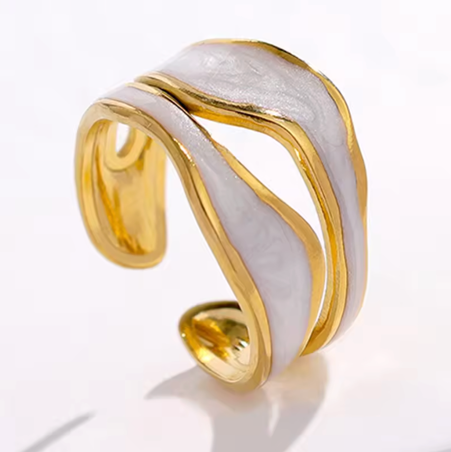 Abstract gold - white 7