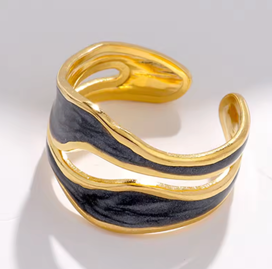Abstract gold - black 7