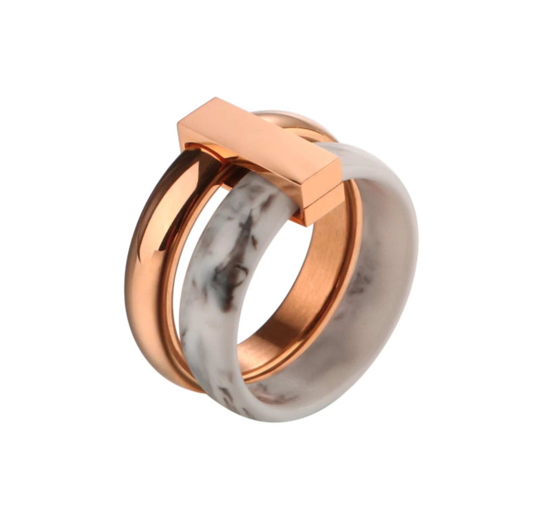 Calvin klein ring rose gold deals